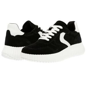 Steve Madden Womens Shereen Sneaker US 8 M Black Suede Lace-Up Closure NIB